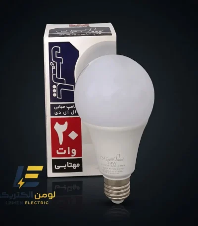 لامپ LED حبابی 20 وات E27 پارس اسکای