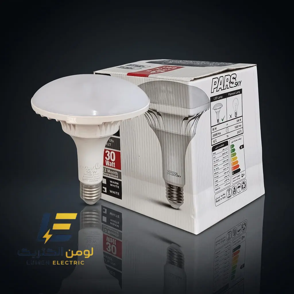 لامپ LED سفینه ای 30 وات E27 مهتابی پارس اسکای