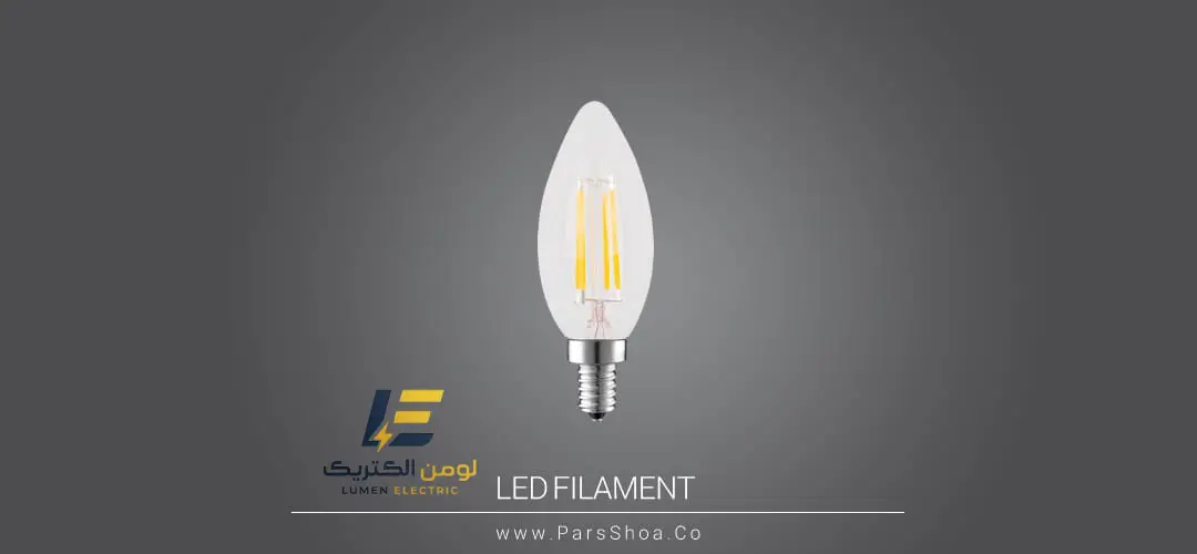 لامپ LED شمعی ۶ وات فیلامنتی E14