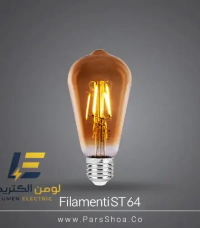 لامپ ۶ وات ST64 LED فیلامنتی E27